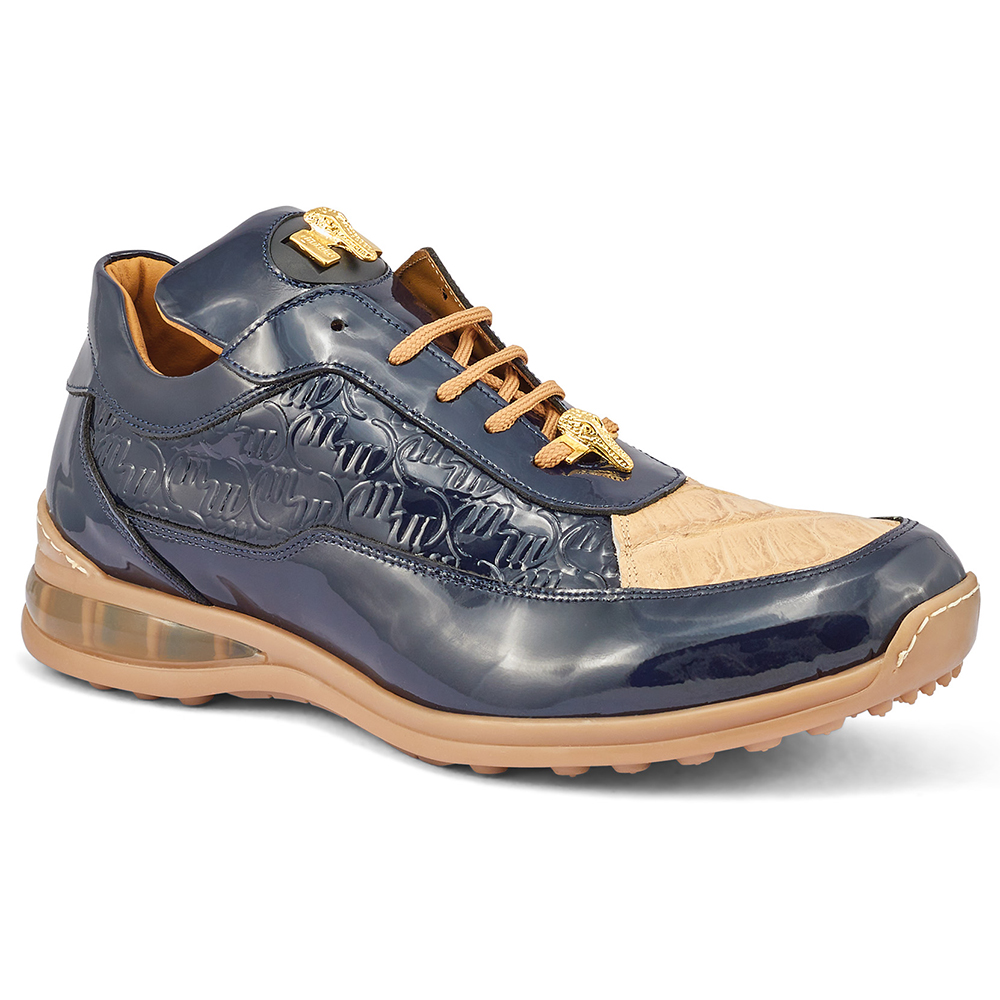 Mauri Bubble 8900/2 Patent / Baby Croc & Patent Embossed Sneakers W Blue / Champagne Image