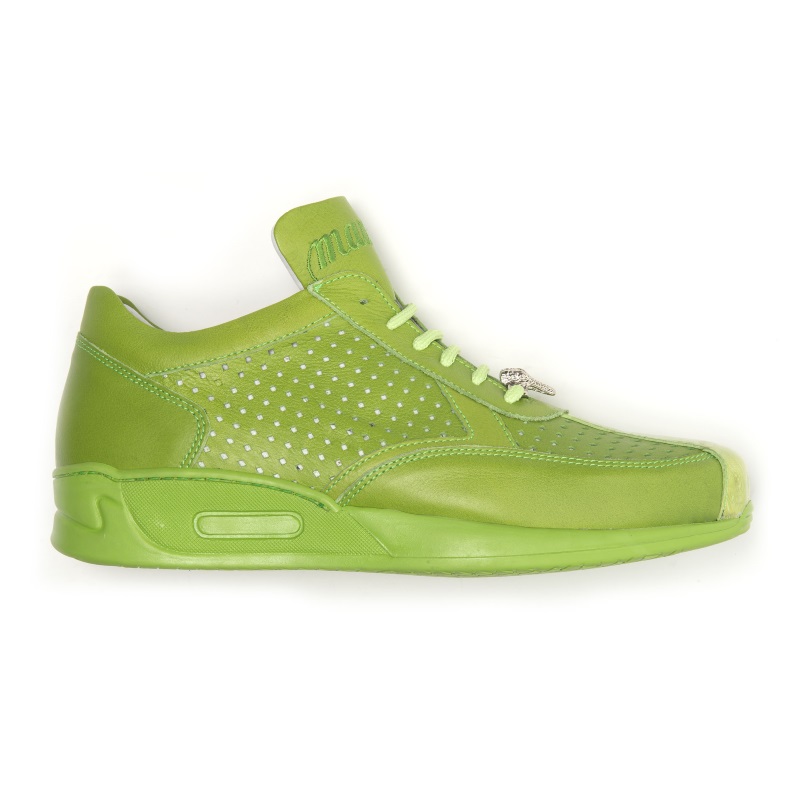 Mauri Cherry M770 Nappa & Croc Sneakers Green (Special Order) Image