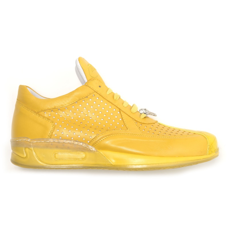 Mauri Cherry M770 Nappa & Croc Sneakers Yellow (Special Order) Image