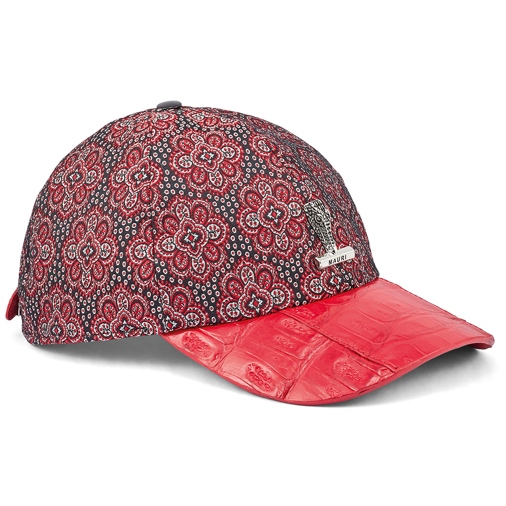 Mauri H65 Baby Croc & Matahari Fabric Hat Red / Black Image