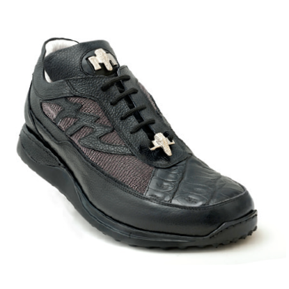 Mauri King II 8555 Crocodile Sneakers Black (Special Order) Image