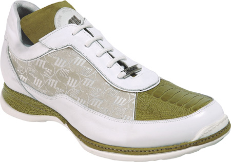 Mauri 8691 Mania Crocodile & Nappa Sneakers Apple Green (Special Order) Image
