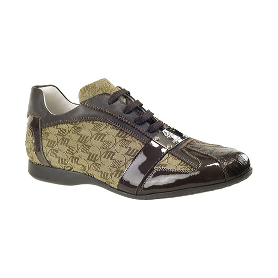 Mauri 8840 Nappa & Crocodile Sneakers Brown (Special Order) Image