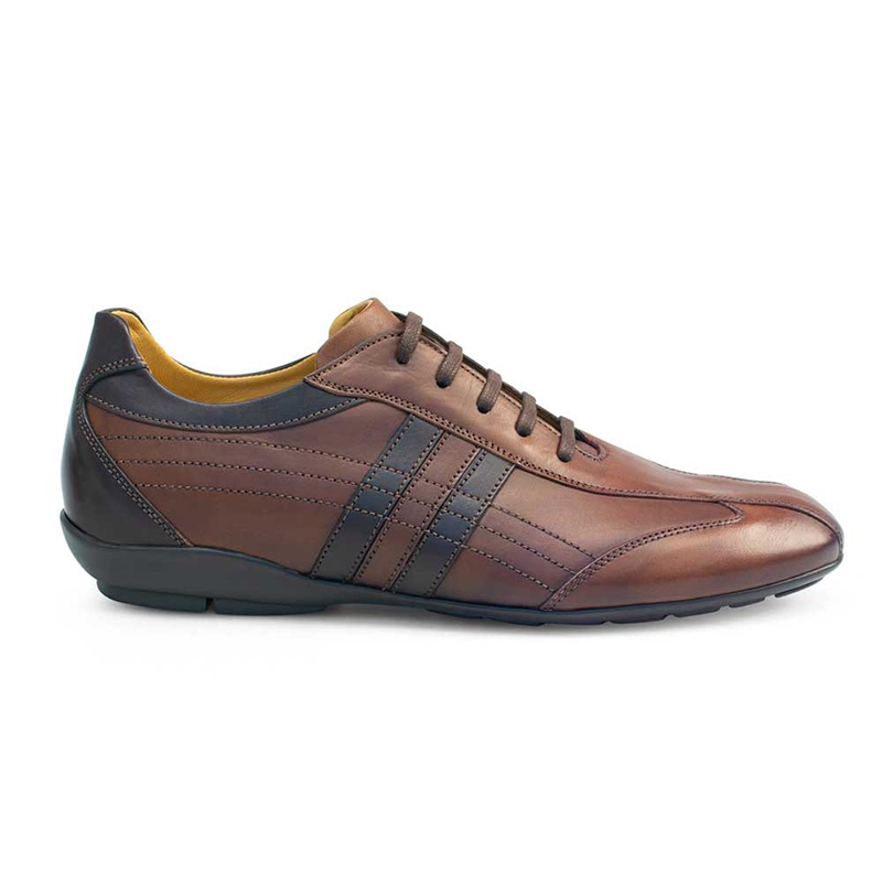Mezlan 18415 Calfskin Sneakers Cognac / Dark Brown Image