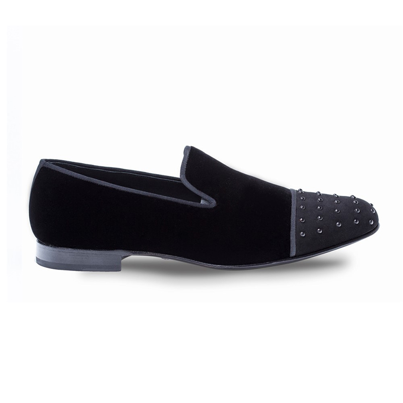 Mezlan Abel Velvet / Suede Shoes Black Image