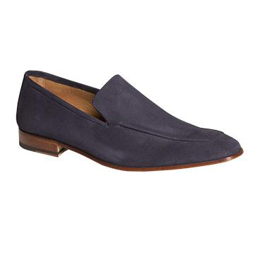 Mezlan Arezzo Suede Loafers Blue Image