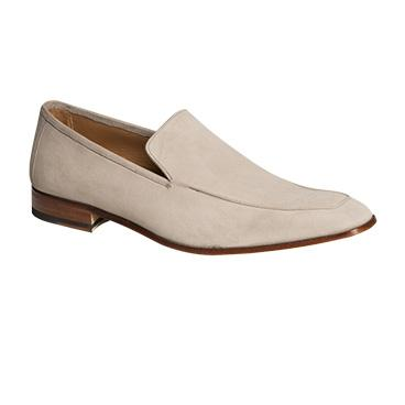 Mezlan Arezzo Suede Loafers Pearl Grey Image