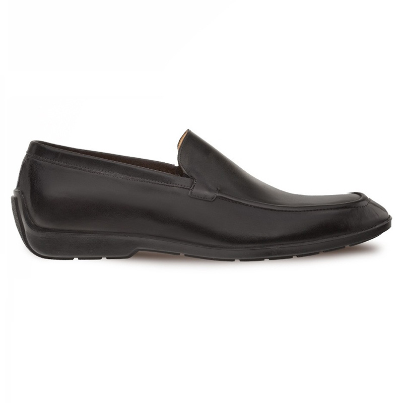 Mezlan Berkley Calfskin Slip-on Shoes Black Image