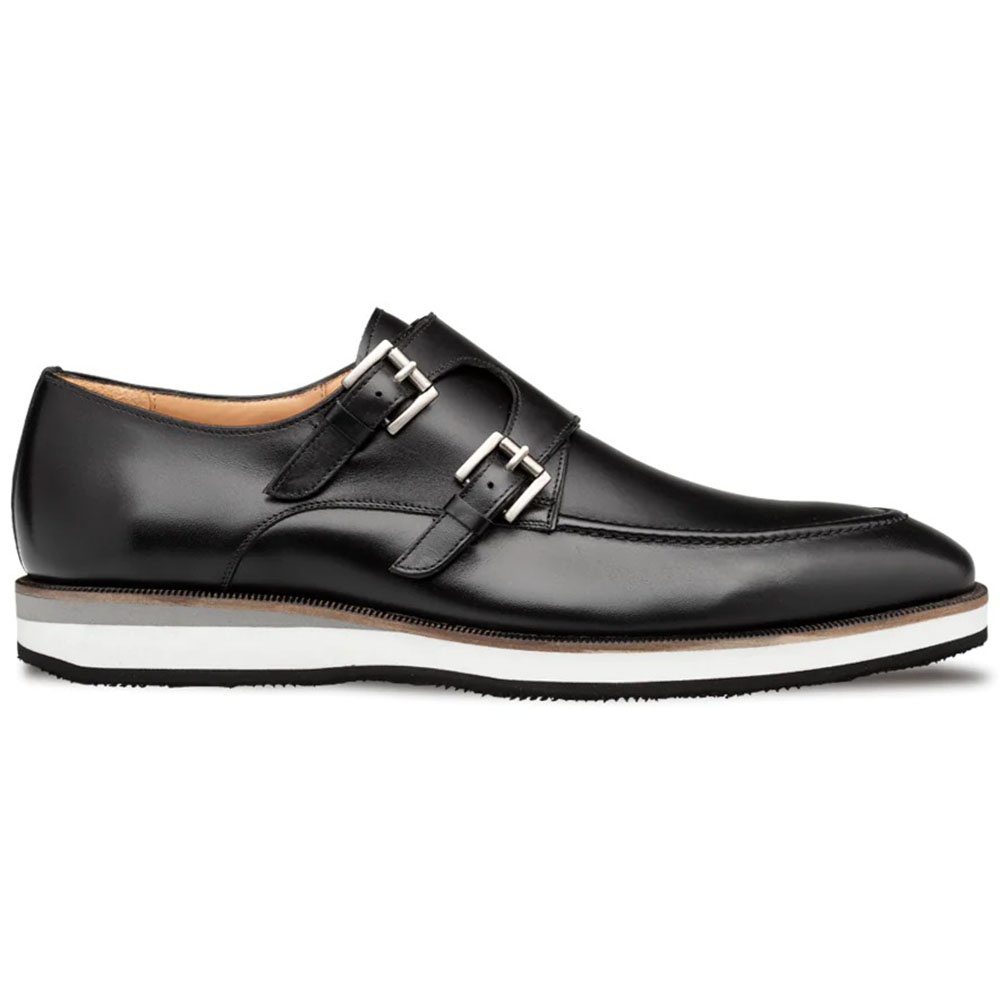 Mezlan Carver Double Monkstrap Shoes Black Image