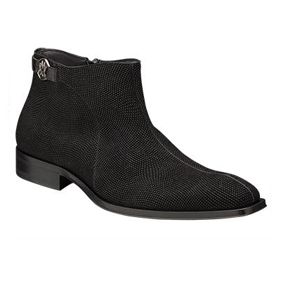 Mezlan Falcone Beaded Suede Boots Black Image