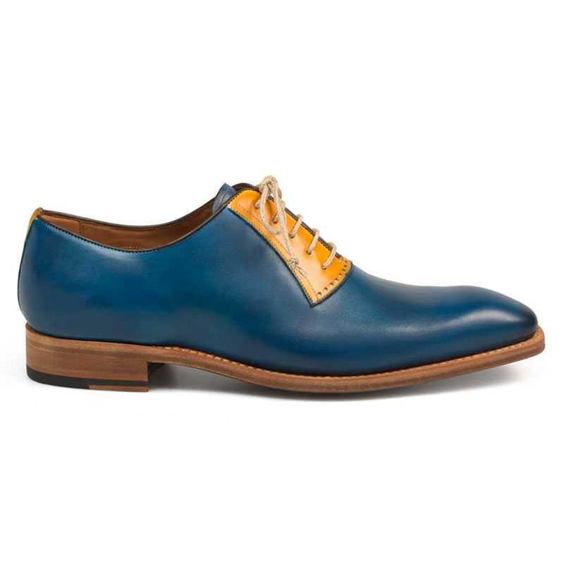 Mezlan G114 Oxford Shoes Blue / Tan Image