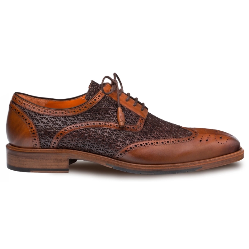 Mezlan Haydn Wingtip Spectator Shoes Cognac / Brown Image