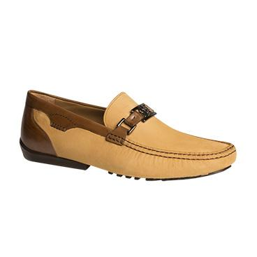 Mezlan Taddeo Oiled Suede Bit Driving Shoes Camel / Tan Image