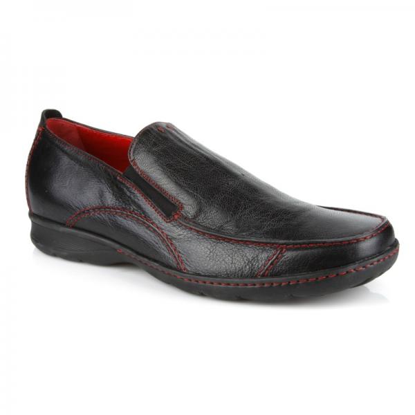 Michael Toschi Hover 2 Loafers Black / Red Stitch Image