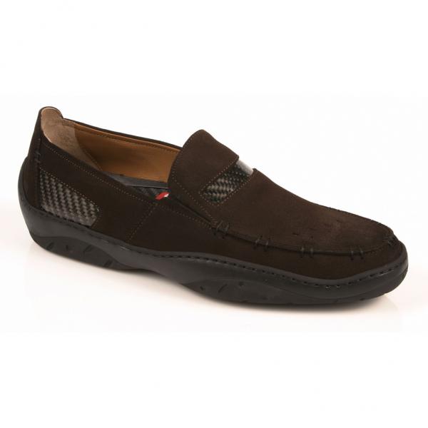 Michael Toschi Mach Driving Shoes Chocolate Suede Image