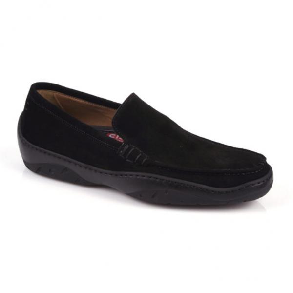 Michael Toschi Machster Driving Shoes Black Suede Image