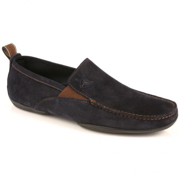 Michael Toschi Onda Driving Shoes Navy Suede Image