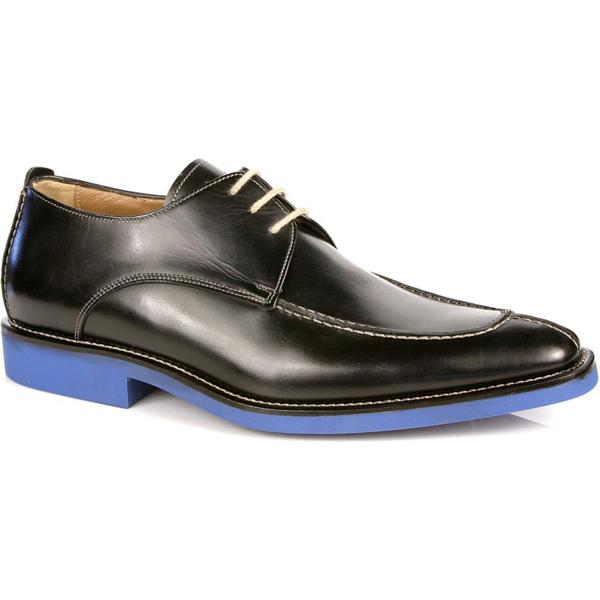 Michael Toschi Berta Split Toe Shoes Black/ Blue Sole Image