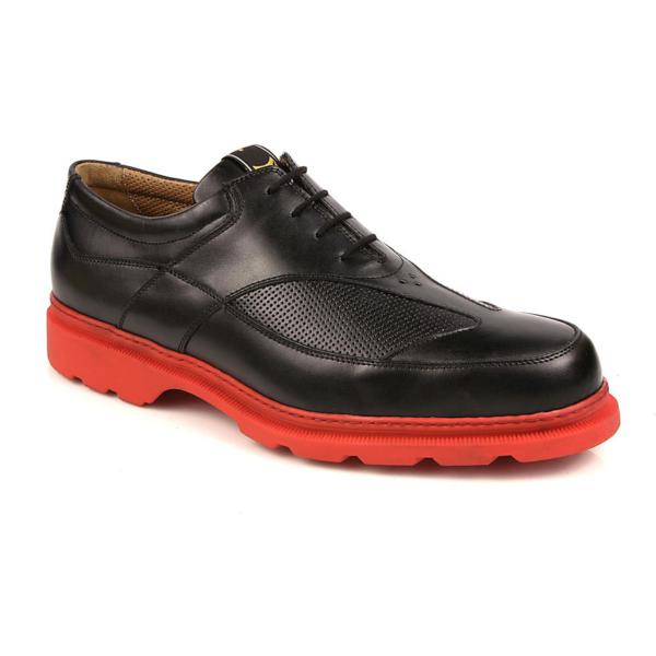 Michael Toschi G3 Golf Shoes Black/Red Sole Image