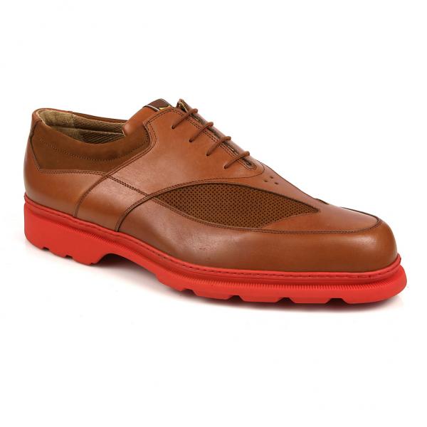 Michael Toschi G3 Golf Shoes Tobacco/Red Sole Image