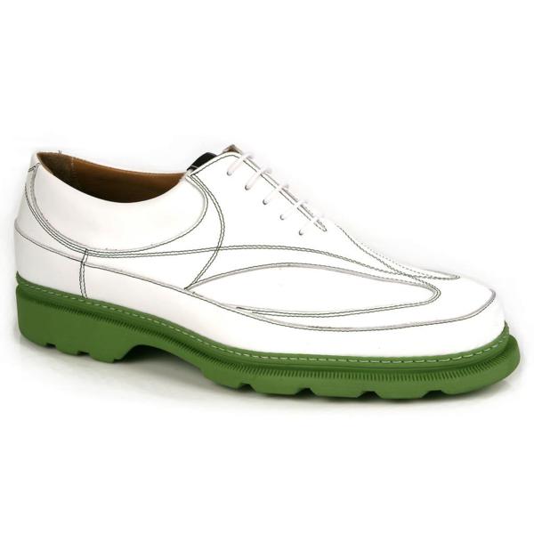 Michael Toschi GX Golf Shoes White / Green Sole Image