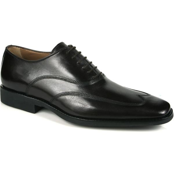 Michael Toschi Luciano Wing Tip Shoes Black Image