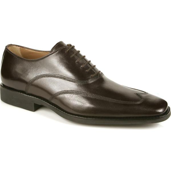 Michael Toschi Luciano Wing Tip Shoes Chocolate Image