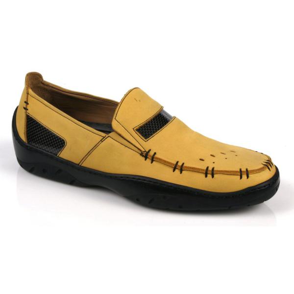 Michael Toschi Mach Driving Shoes Yellow Nubuck Image