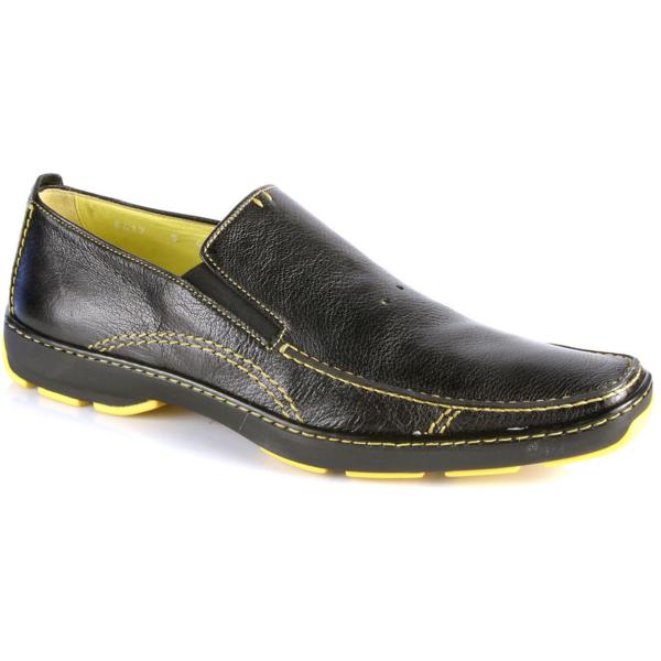 Michael Toschi SUV2 Casual Loafers Black / Yellow Sole Image
