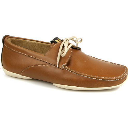 Michael Toschi Vela Boat Shoes Brown / White Image