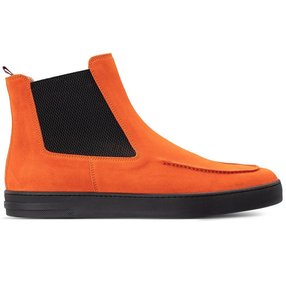 Moreschi 022180C Suede Ankle Boots Orange Image