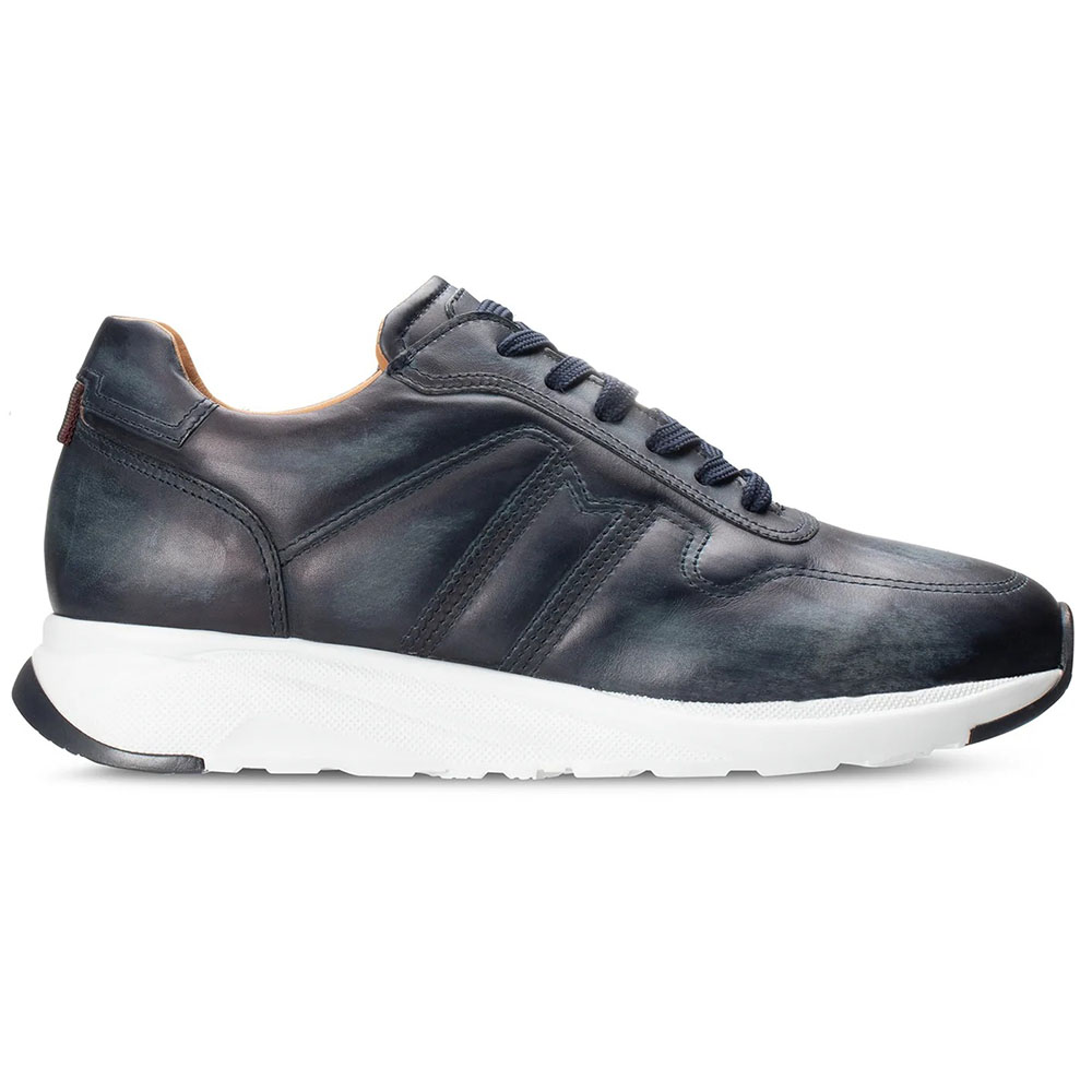 Moreschi 037532C Leather Sneakers Navy Blue Image