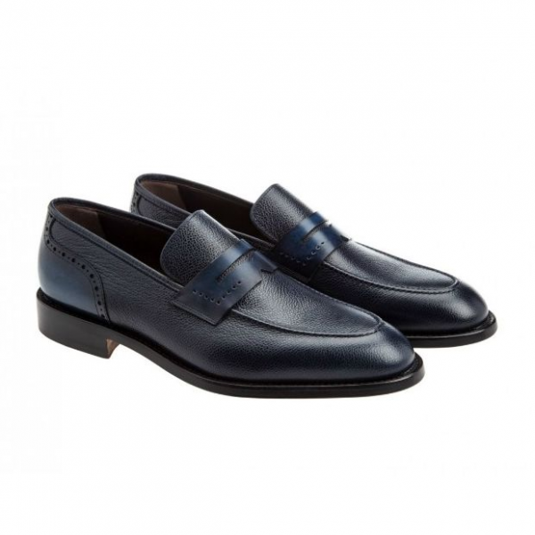 Moreschi 041780C Penny Loafers Blue (SPECIAL ORDER) Image