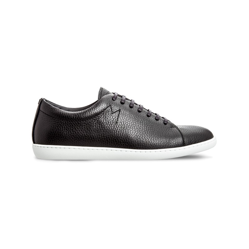 Moreschi 042540C Hammered Leather sneakers Black (SPECIAL ORDER) Image
