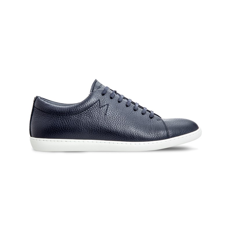 Moreschi 042540E Hammered Leather sneakers Blue (SPECIAL ORDER) Image