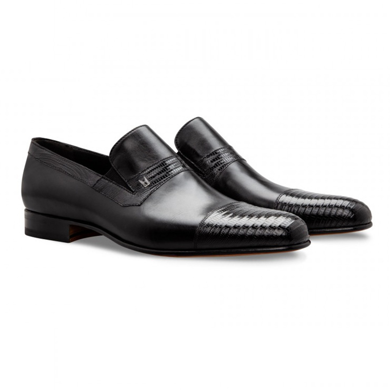 Moreschi 043153 Lizard & Loafer Shoes Black Image