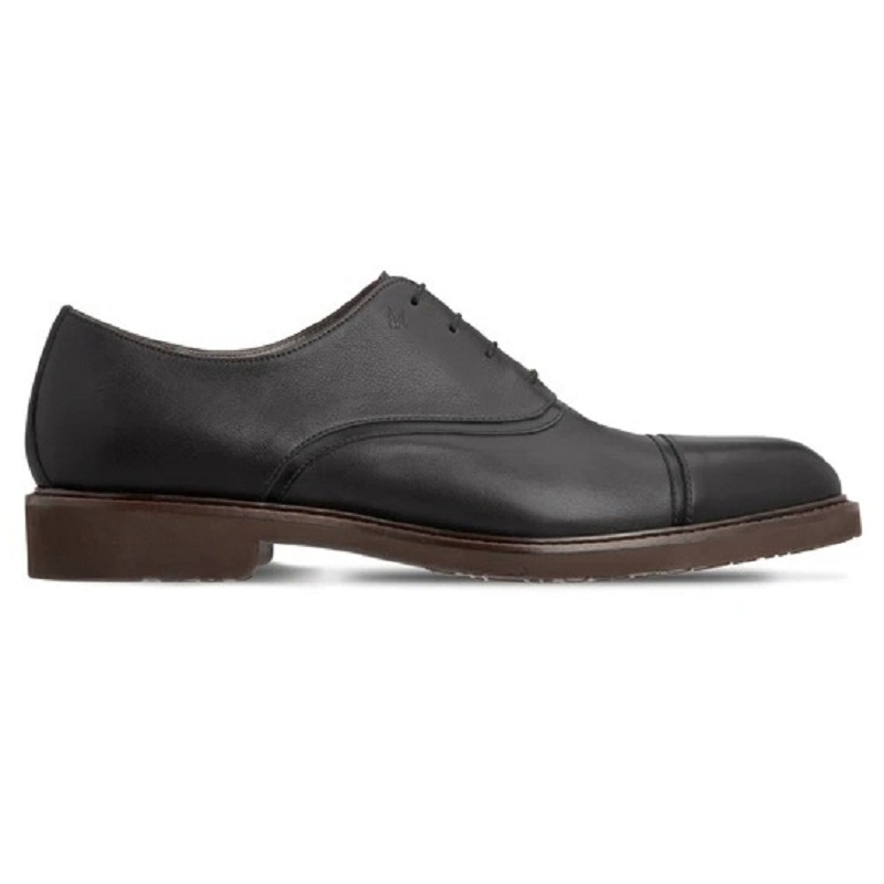 Moreschi 043548A Calfskin Oxford Shoes Black Image