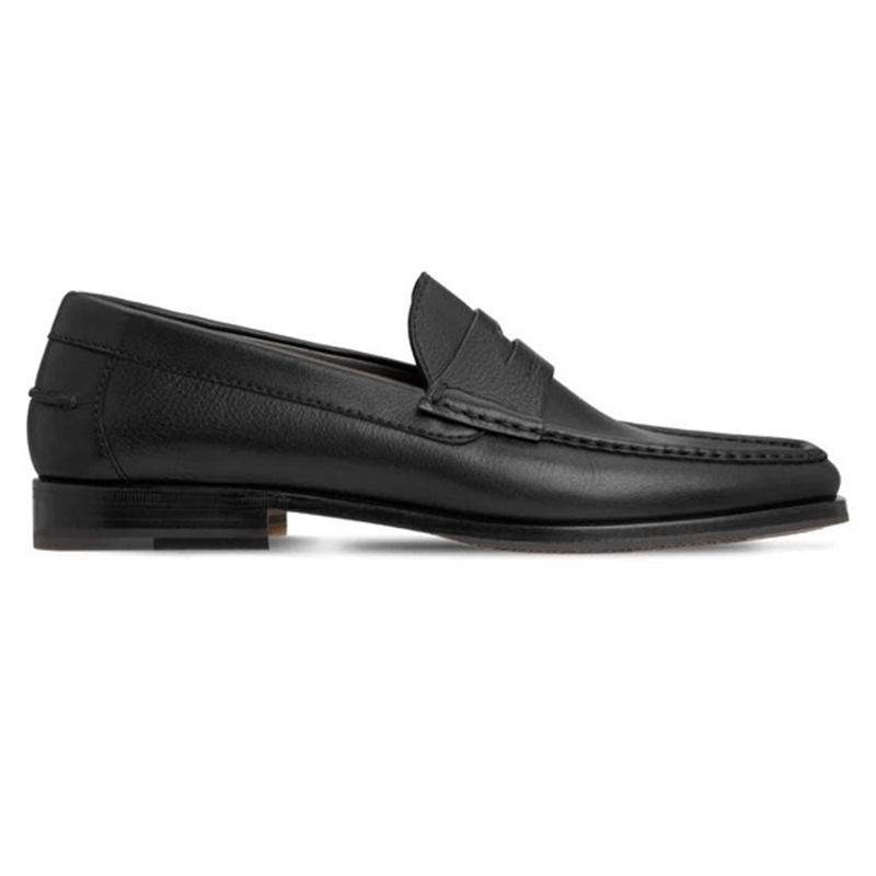 Moreschi 043588B Calfskin Loafer Shoes Black Image