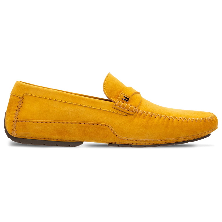 Moreschi 043706-GI Suede Driving Shoes Yellow Image