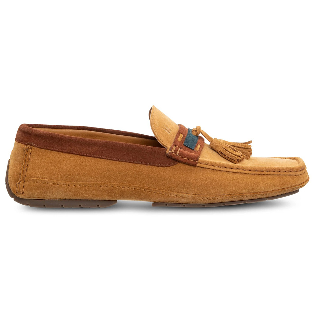 Moreschi 044069A Suede Tassel Driving Loafers Pecan Image