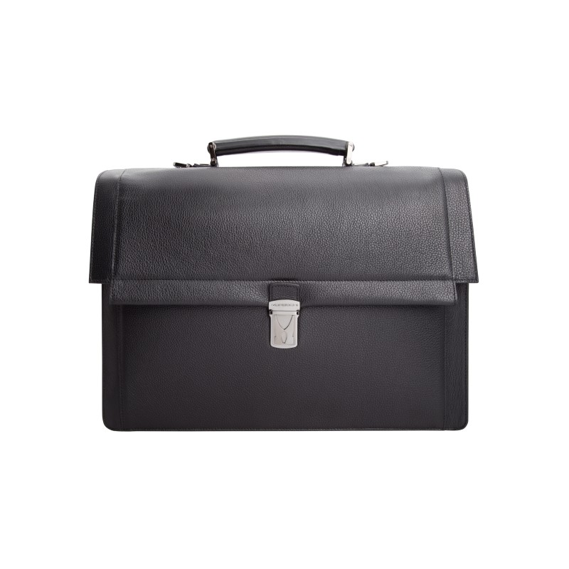 Moreschi 2000001006917 Calfskin Leather business briefcase Black Image