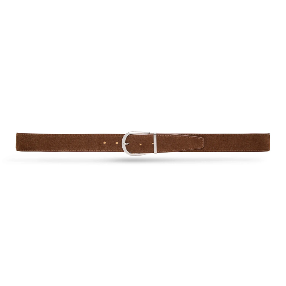 Moreschi 307013C Suede Belt Tobacco Brown Image