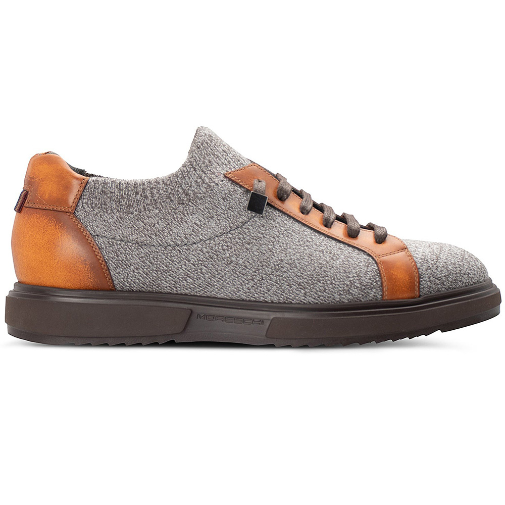 Moreschi 3261506 Wool Knit Sneakers Grey/ Brown Image