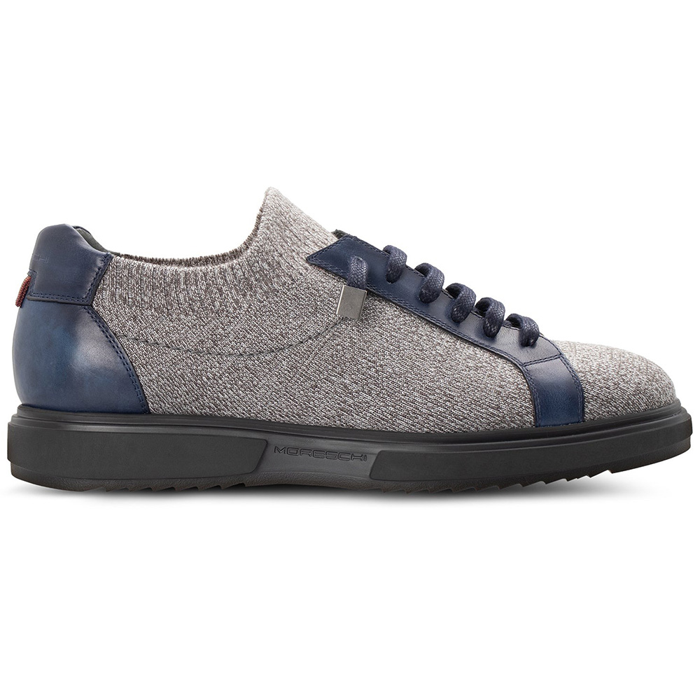 Moreschi 3261801 Wool Knit Sneakers Grey/ Blue Image