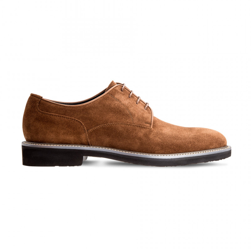 Moreschi 42379MM Suede Leather Derby Shoes Brown (SPECIAL ORDER) Image