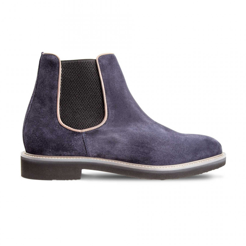 Moreschi 42381 Suede Leather Chelsea boots Blue (SPECIAL ORDER) Image
