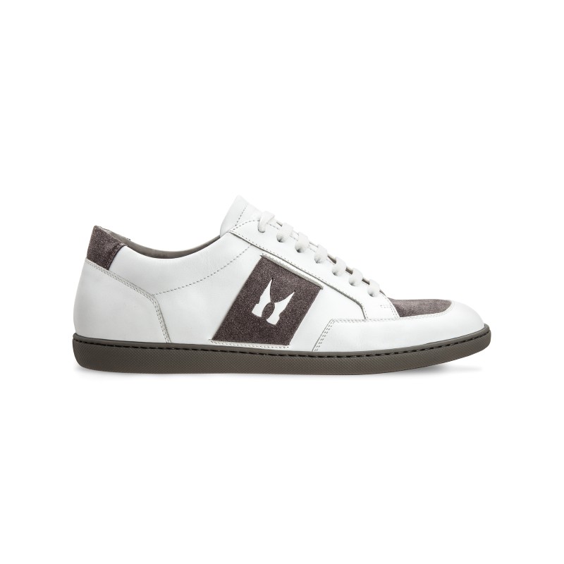 Moreschi 42541BI Calfskin and suede Leather sneakers White (SPECIAL ORDER) Image