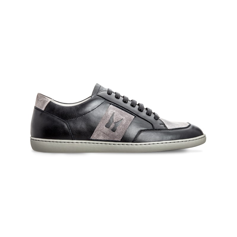 Moreschi 42541NE Calfskin and suede Leather sneakers Black (SPECIAL ORDER) Image