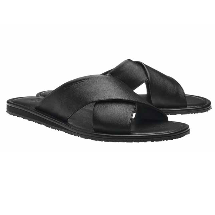 Moreschi Calfskin Sandals Black Image