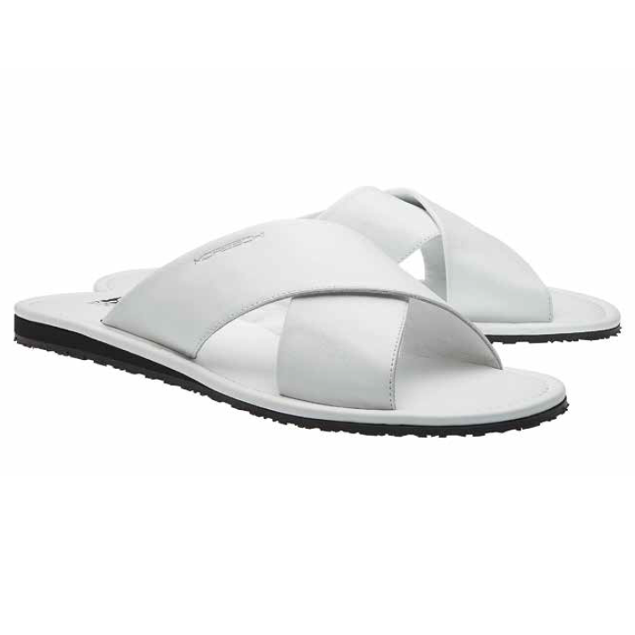 Moreschi Barbuda Calfskin Sandals White Image